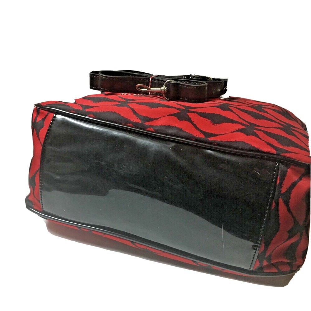 Lulu Guinness Shoulder Handbag Satchel Convertible Crossbody Purse Novelty Print - Picture 6 of 12